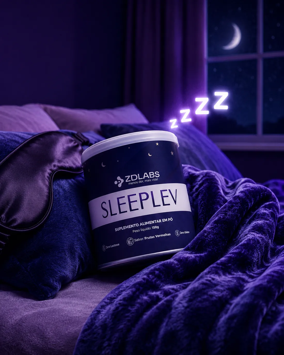 SleepLev em um ambiente noturno de descanso